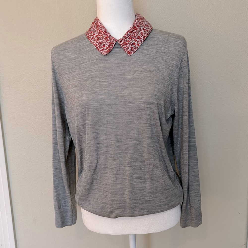 Women’s Merino Wool Heather Gray sweater